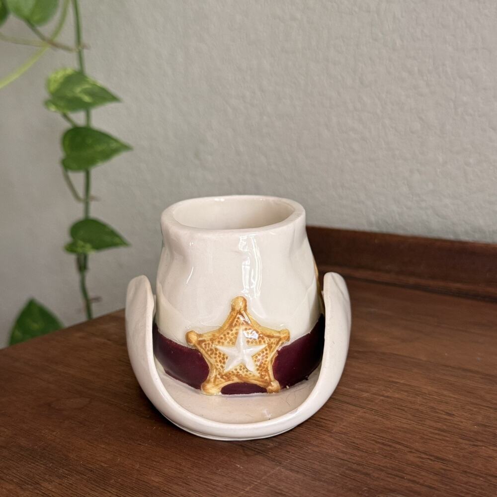 Sheriff’s Hat Pottery Mug /Cup Vintage